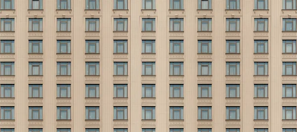 Parede construção janelas sem costura exterior textura fundo . — Fotografia de Stock