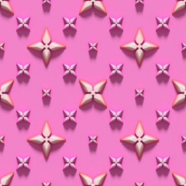 Soyut sorunsuz doku pembe bir arka plan üzerinde haçlar.