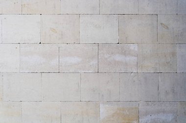 Eski kirli dikdörtgen fayans duvar.