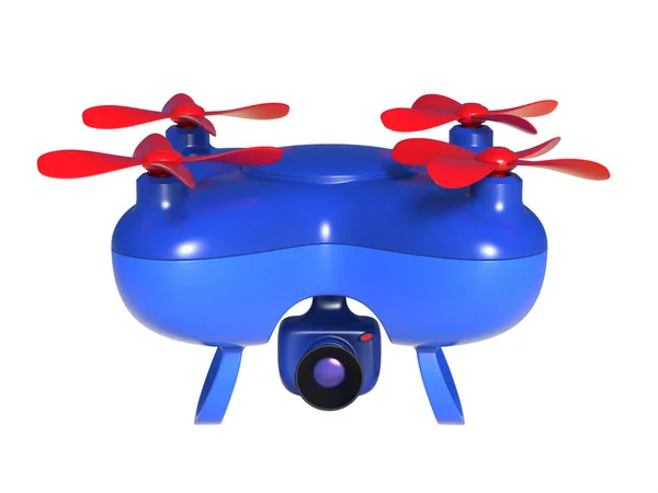 Abstrakta 3d render illustration av leksak drone — Stockfoto
