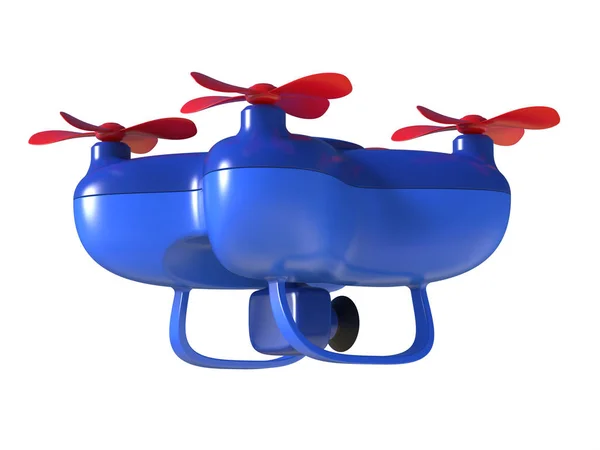 Abstract 3D render illustration of toy drone — Stock Photo, Image