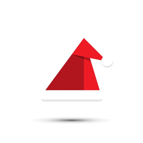 Santa christmas hat vector illustration on white background — Stock Vector