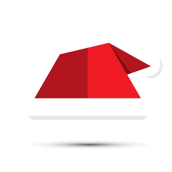 Noel Baba Noel şapka vektör çizim beyaz arka plan üzerinde