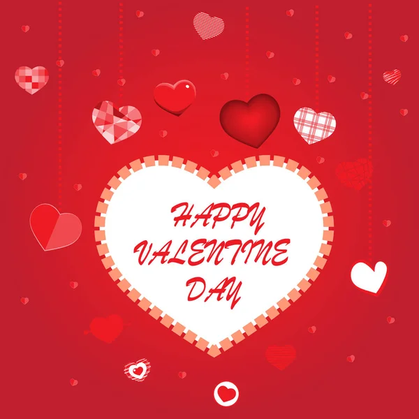 Happy Valentine Day Vector Illustration Valentine Day — Stock Vector