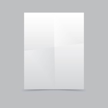 Boş kağıt A4 boyutunda vektör çizim