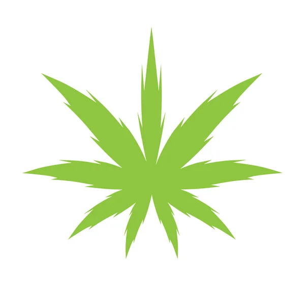 Esrar (marihuana) yaprak vektör çizim  