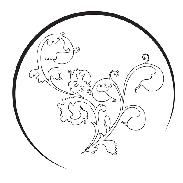 Vektör çizim çiçek izole üzerinde beyaz arka plan.