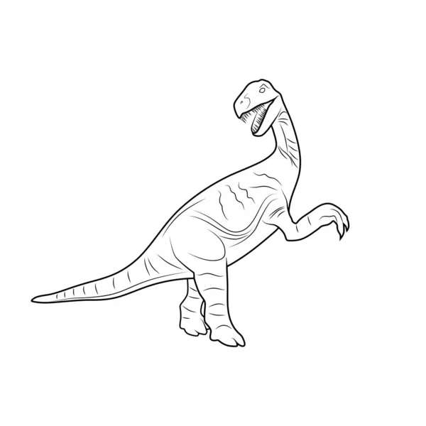 dinossauro verde dos desenhos animados sobre fundo branco 8733616 Vetor no  Vecteezy