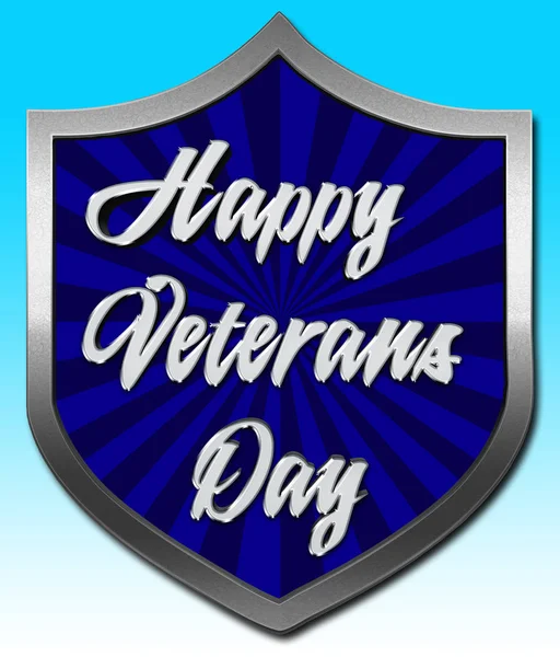 Skladem ilustrace - šťastný den veteránů, 3d ilustrace, ctít všechny, kteří sloužili, americký svátek šablony. — Stock fotografie