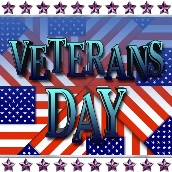 День ветеранов, День 3D-печати, чествование всех, кто служил, американский праздник . — стоковое фото