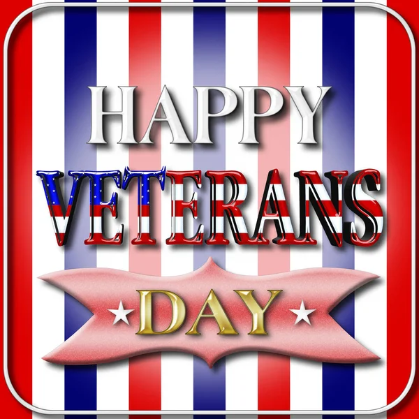 Акциз на акции - С Днем ветеранов, 3D-чествование, чествование всех, кто служил, американский праздник . — стоковое фото