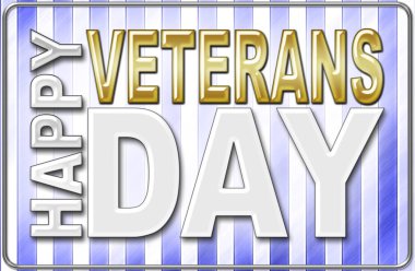 Hisse senedi illüstrasyon - mutlu Gaziler günü, tüm görev yapmış, onurlandıran 3d illüstrasyon, Amerikan tatil şablonu.