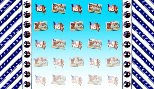 Hisse senedi illüstrasyon - Gaziler günü, tüm görev yapmış, onurlandıran 3d illüstrasyon, Amerikan tatil şablonu.