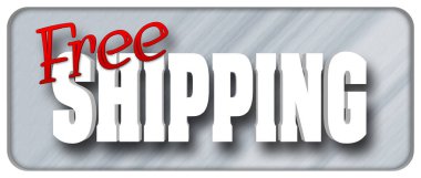 Hisse senedi illüstrasyon - ücretsiz kargo, 3d illüstrasyon izole arka planı,.