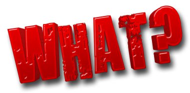 Resimde stock - büyük kırmızı 3d ne, illüstrasyon, parlak beyaz arka planı kalın.