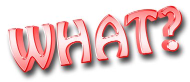 Resimde stock - büyük kırmızı Metal 3d ne, illüstrasyon, parlak beyaz arka planı kalın.