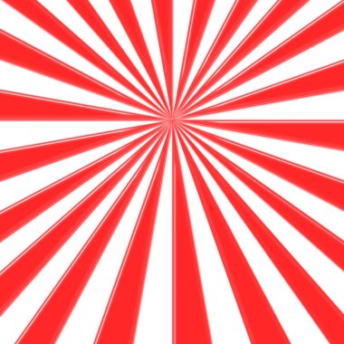 Hisse senedi illüstrasyon - kırmızı renkli Güneş merkezli, boş kopya alanı, 3d çizim.