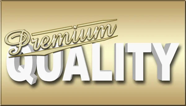 Hisse senedi illüstrasyon - Premium Kalite, altın sigorta primi, beyaz kalite, 3d resim, altın arka plan.