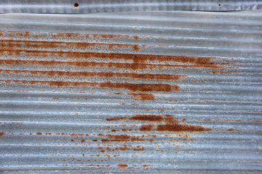 Dokulu arka plan için eski paslı çinko levhalar