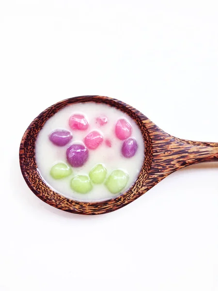 Dumplings in coconut cream — Stock Photo, Image
