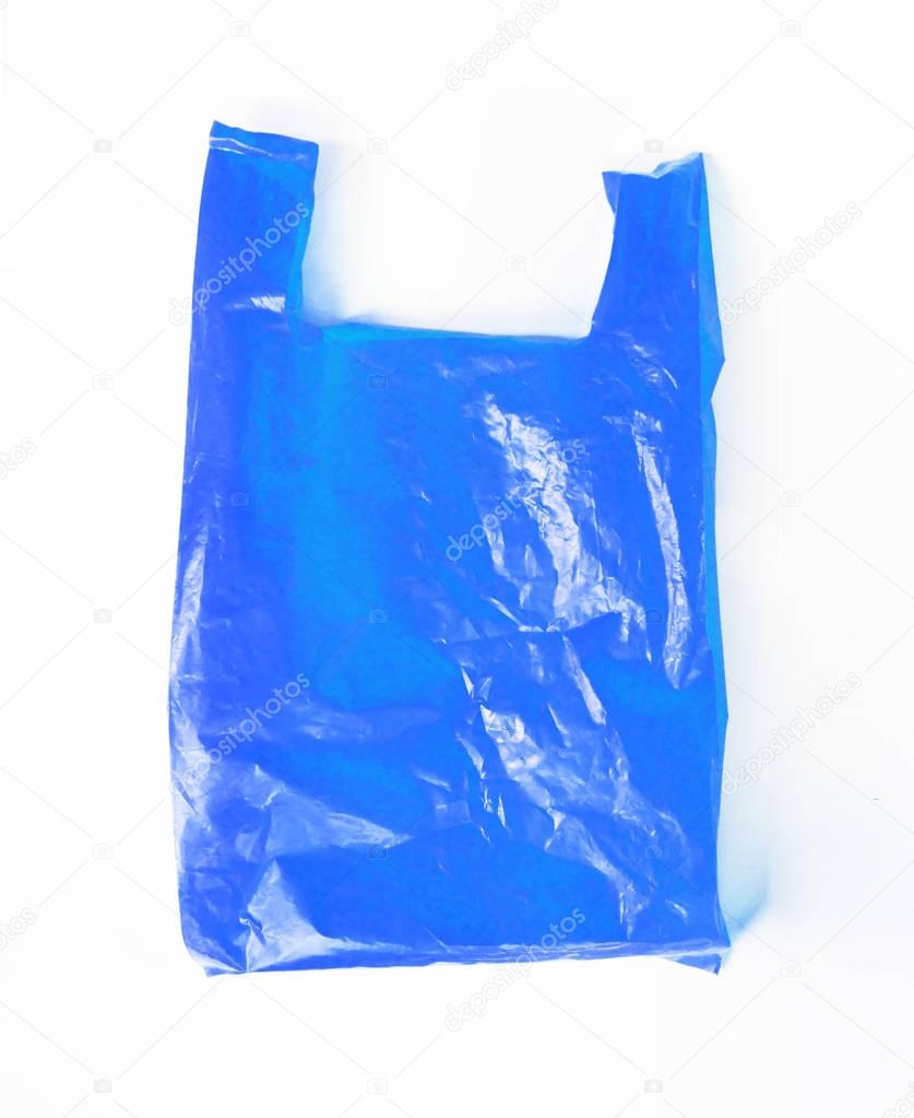 Plastic bag on white background