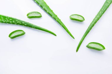  Aloe Vera aloe vera jel beyaz izole bırakır 
