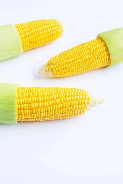 Corn on a white background. — Stock Photo, Image