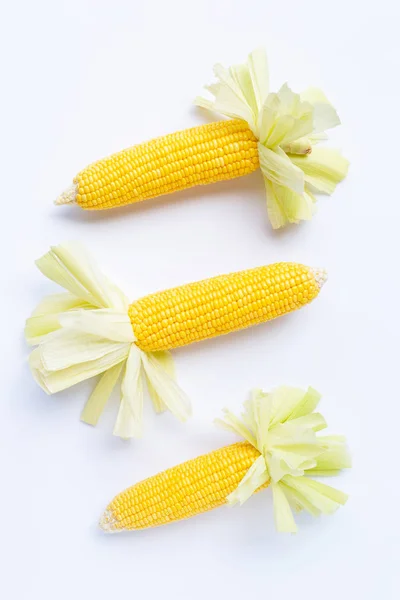 Corn on a white background. — Stock Photo, Image