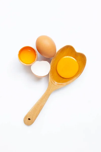 Eggs on white background. — Stock Photo, Image