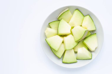 Kavun beyazda izole edilmiş..