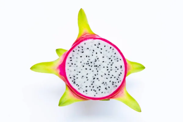 Dragon фрукты, pitaya изолированы на белом . — стоковое фото