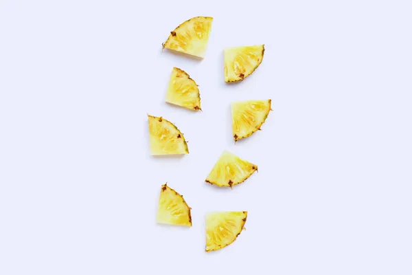 Fresh pineapple on white background. — Stock Photo, Image