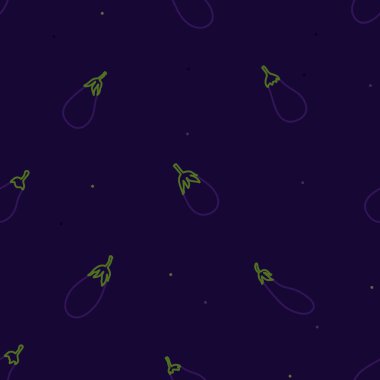 Anahat patlıcan koyu mor - vektör arka plan üzerinde