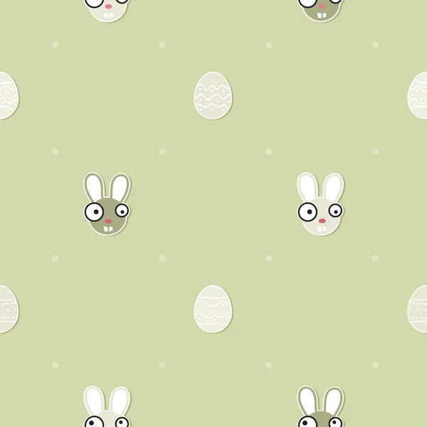 Easter Eggs Bunnies Vector Background — Stock Vector