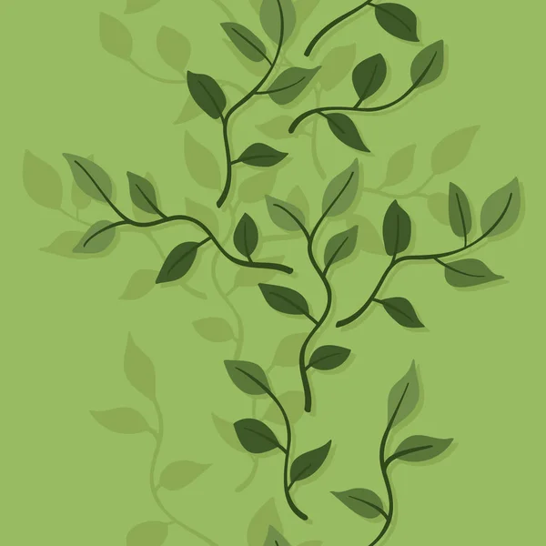 Açık Yeşil Vektör Arka Plan Dallarda Kapalı Bitki — Stok Vektör