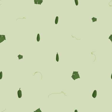 Açık yeşil - vektör arka plan üzerinde salatalık