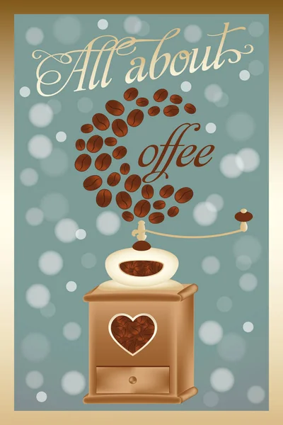 All about coffee — Stock Vector