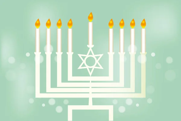 Hanukkah - festival of lights — Stock Vector