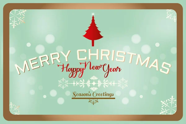 Merry Christmas - Seasons greetings — Stockvector