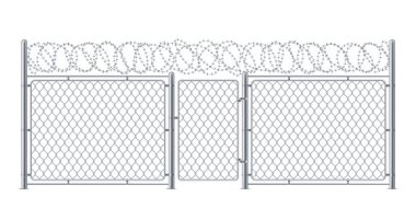 Kapı ile tel tel ya da zincir bağlantısı koruması