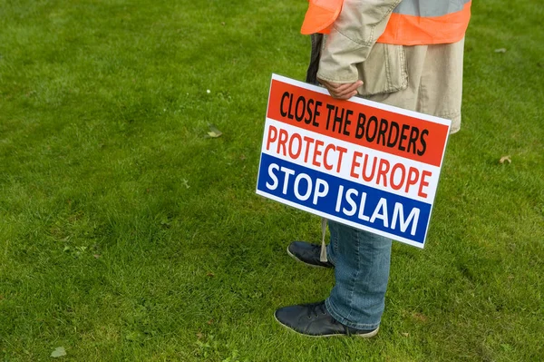 Αντι Ισλάμ διαμαρτυρία — Φωτογραφία Αρχείου