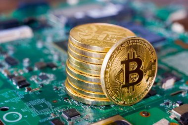 Anakart üzerinde Bitcoins