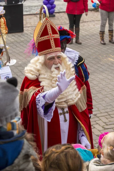 Sinterklaas抵达荷兰 — 图库照片