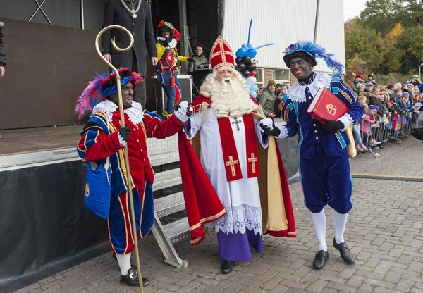 Sinterklaas arriving in the Netherlands — Stock Photo, Image