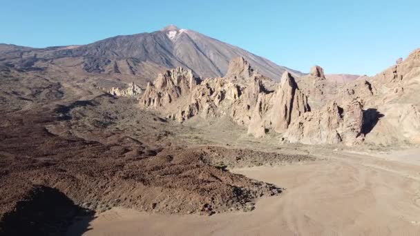 Video Van Teide National Park Canarische Eilanden Tenerife Het Meest — Stockvideo