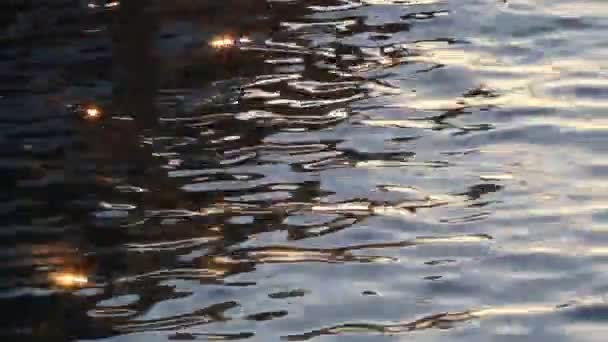 Reflexion über Wasserschwimmbecken — Stockvideo