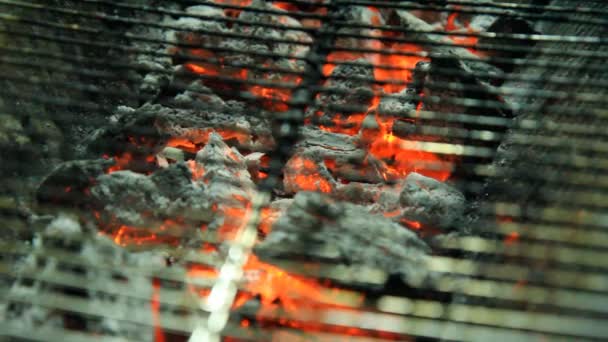 Brand av matlagning spis — Stockvideo