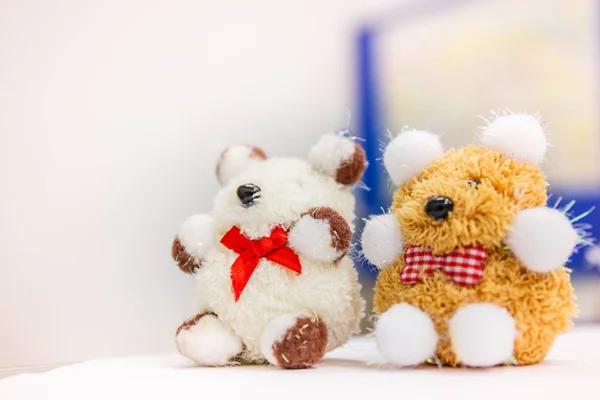 Toy teddy bear on table — Stock Photo, Image