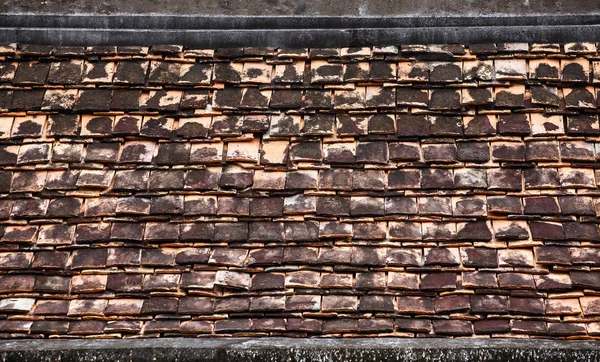 Stará střecha chrámu textury a pozadí — Stock fotografie