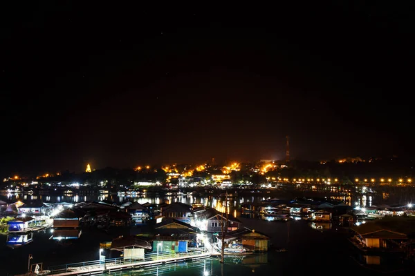 Noche ciudad luz bokeh fondo — Foto de Stock
